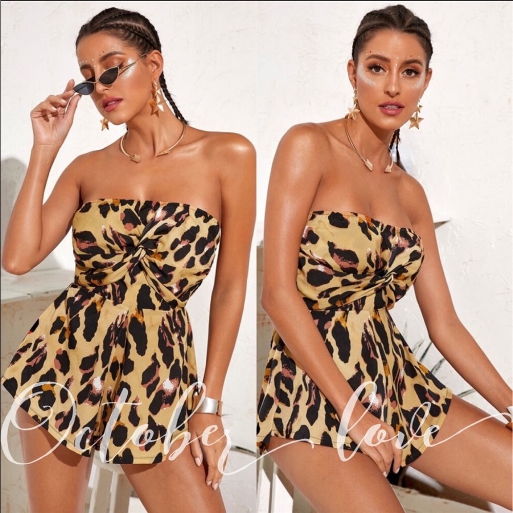 Animal Print Romper